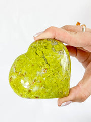 Green Opal Heart | XX Large