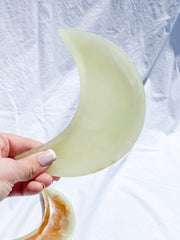 Green Onyx Moon Bowl | X Large