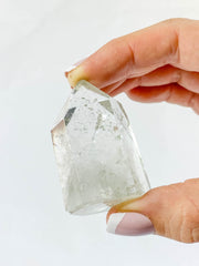 Clear Quartz Phantom Polished Point with Chlorite 69g