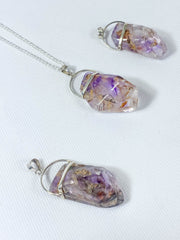 Amethyst Elestial Extra Large Pendant