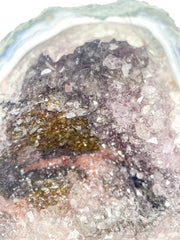 Amethyst Pink Purple Druzy and Agate Geode Statement Piece “Faery Cave” 3.3kg
