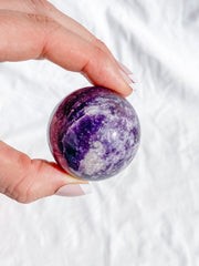 Lepidolite Sphere | Medium