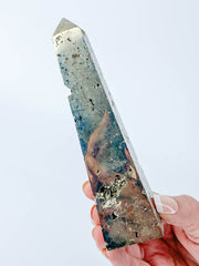 Pyrite with Cavities Obelisk 515g