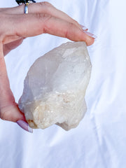 Himalayan Quartz Cluster Elestial with Inclusions 458g