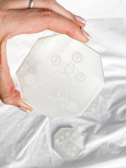 Selenite Meditation Chakra Plate