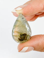 Labradorite Cabochon Tear Drop | Small