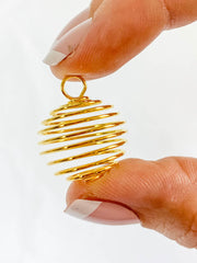 Gold Spiral Pendant