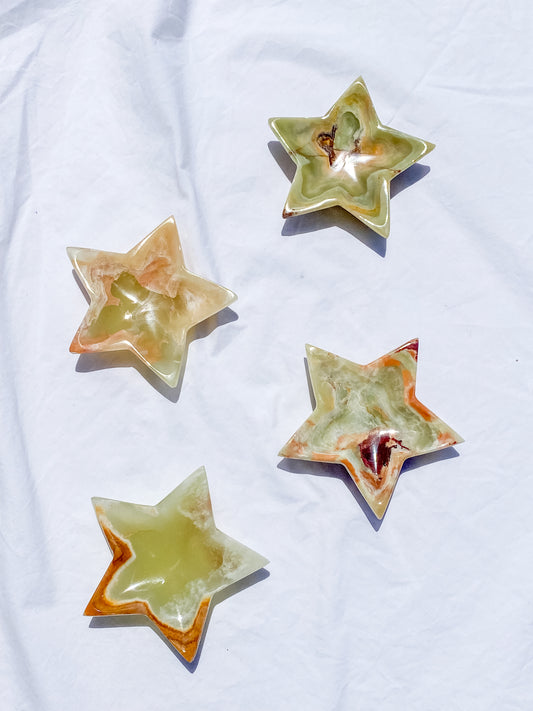 Green Onyx Star Bowl | Large
