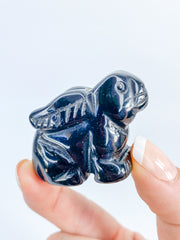 Black Obsidian Rabbit Carving