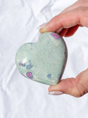Ruby Fuchsite Heart | Large