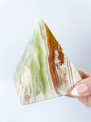 Green Onyx Pyramid | XX Large