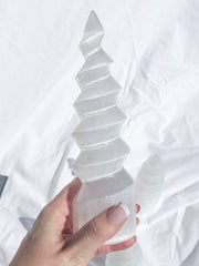 Selenite Unicorn Horn | Large