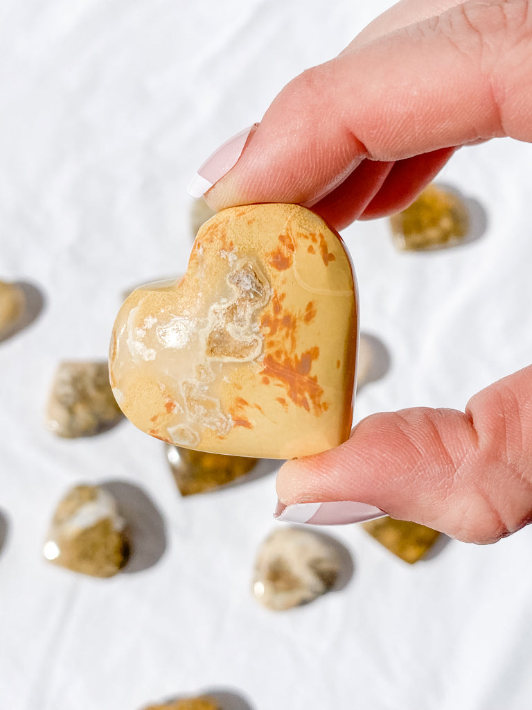 Spotted Agate Heart | Medium