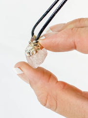Vitality Pendant Natural Rose Quartz