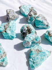 Amazonite with Mica/ Smoky Quartz/ Black Tourmaline Natural | Small