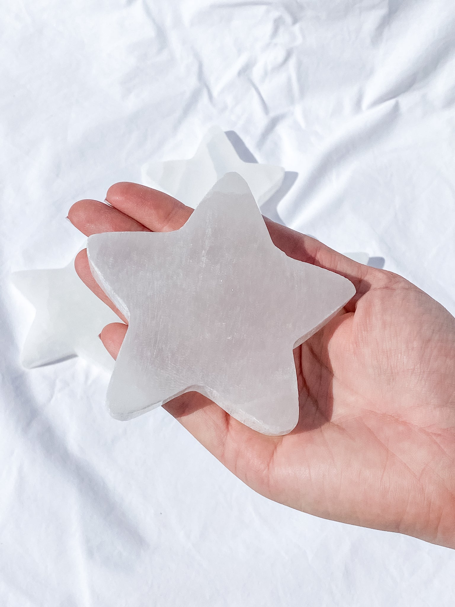 Selenite Star Plate | Large