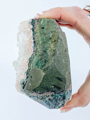 Apophyllite with Pink Heulandite Inclusions 882g