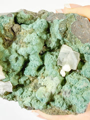 Green Heulandite with Inclusions 640g