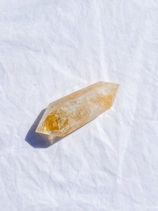 Citrine Polished Double Terminator Wand 65g