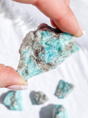 Amazonite with Mica/ Smoky Quartz/ Black Tourmaline Natural | Small