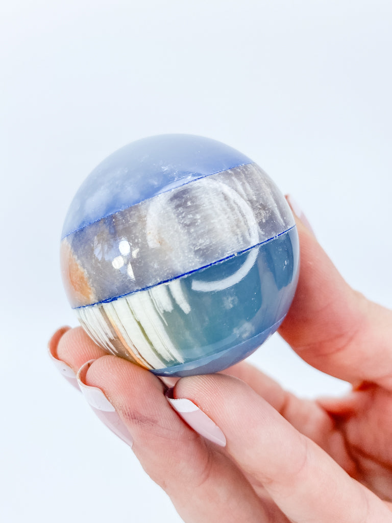 Onyx Blue Sphere | Large