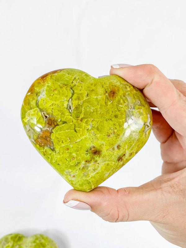 Green Opal Heart | XX Large