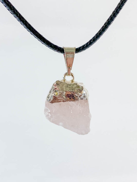 Vitality Pendant Natural Rose Quartz