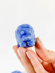 Blue Quartz Hedgehog Carving