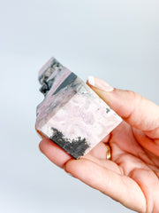 Rhodonite Obelisk with Cavity 322g