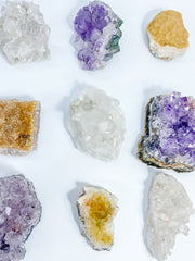 Divine Trio: Citrine + Clear Quartz + Amethyst | X Large