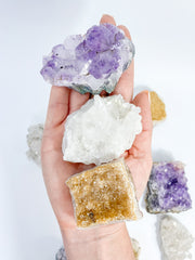 Divine Trio: Citrine + Clear Quartz + Amethyst | X Large