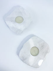 Quartz Top Polished Candle Base 14cm