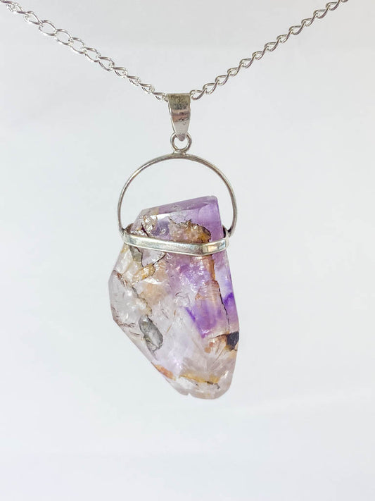 Amethyst Elestial Extra Large Pendant
