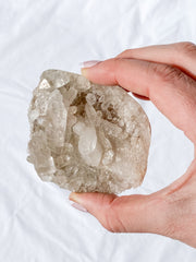 Smoky Himalayan Quartz Cluster with Inclusions 175g