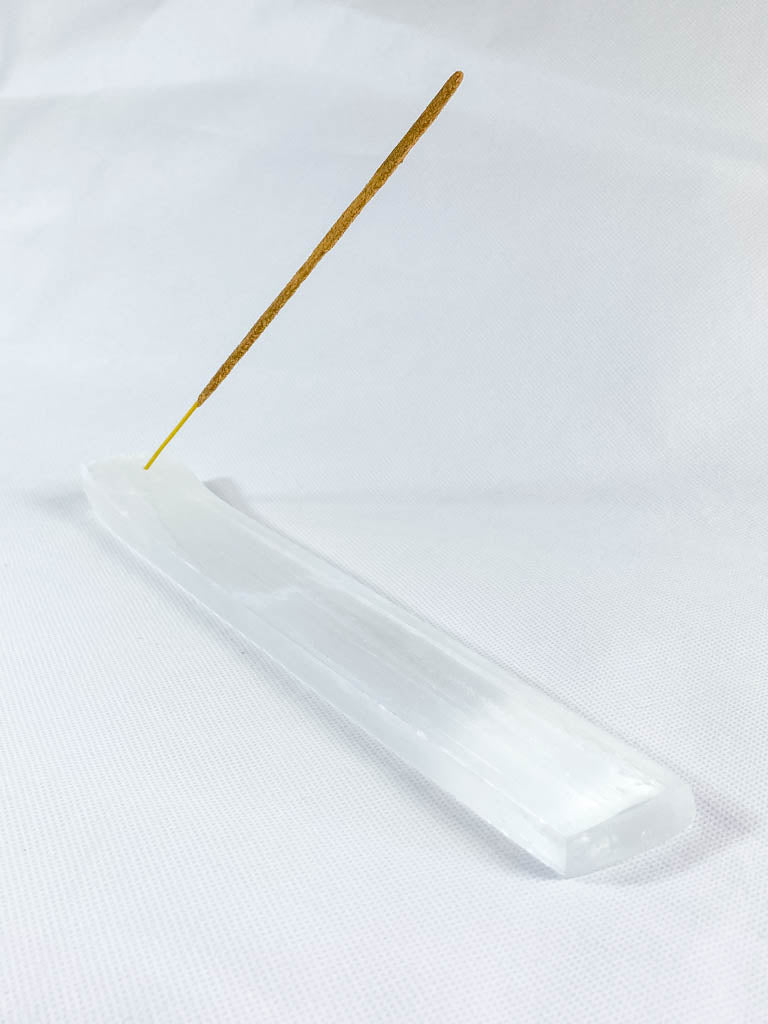 Selenite Incense Holder