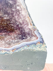 Amethyst Pink Purple Druzy and Agate Geode Statement Piece “Faery Cave” 3.3kg