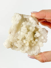 White Chalcedony Stalactite Cluster 244g