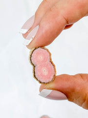 Rhodochrosite Infinity Slice | Mini