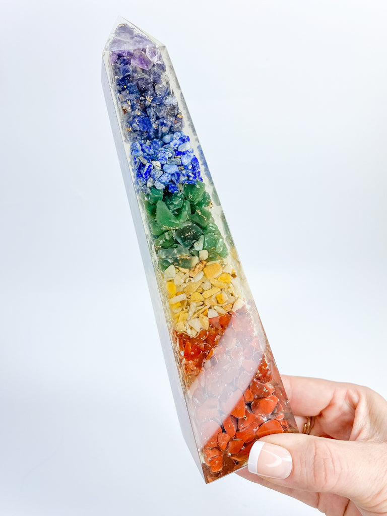 Orgonite Chakra Obelisk | X Large