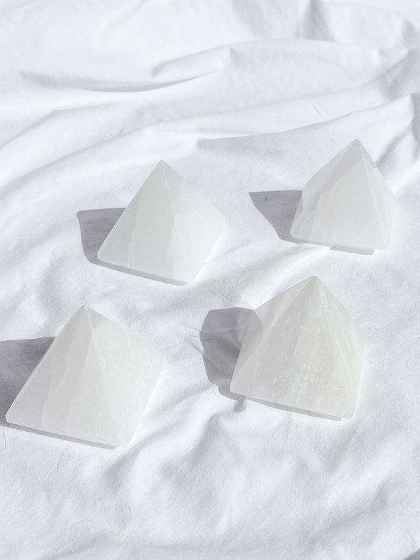 Selenite Pyramid | Small