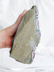 Amethyst Quartz Druzy CutBase Cluster 1.5kg