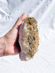 Frosted Citrine Cluster with Inclusions 1kg