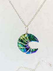 Dichroic New Moon Pendant