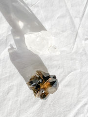 Balance Duo: Clear Quartz + Smoky Quartz | Large
