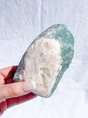Green Heulandite Cut Base Cluster 645g