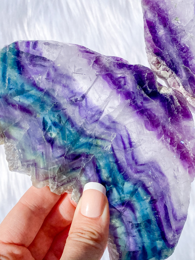 Fluorite Fairy Wings Pair 1.1kg