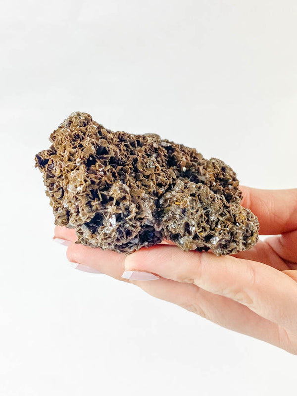Halite Chocolate Cluster Mineral Specimen Fragile 123g