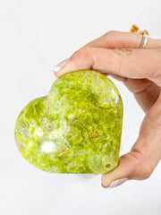 Green Opal Heart | XX Large