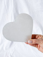 Selenite Heart Cleansing Plate