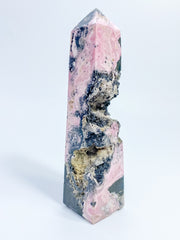 Rhodonite Obelisk with Cavity 322g